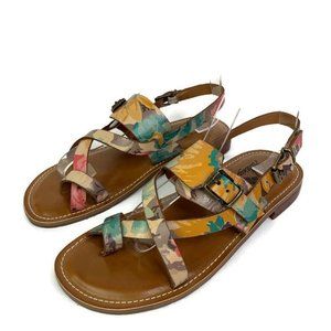 Patricia Nash Fidella Floral Ankle Strap Sandals